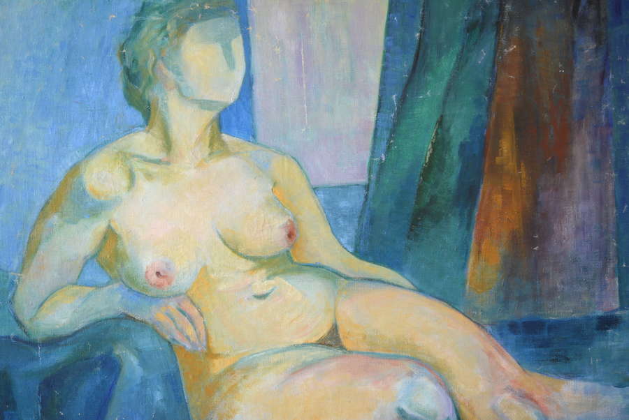 MID CENTURY STUDY OF A NUDE BY HILMO VIRMA