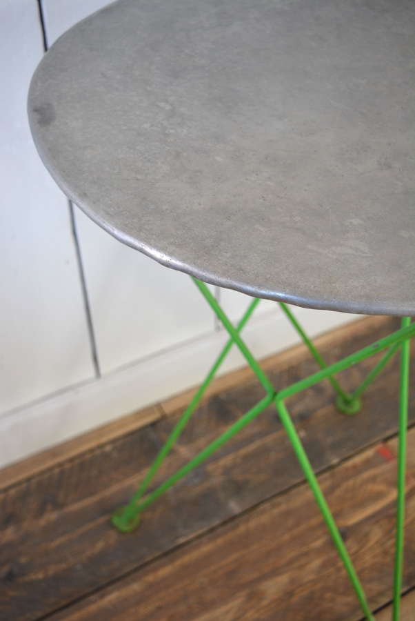 ZINC TOP FRENCH WINE TABLE