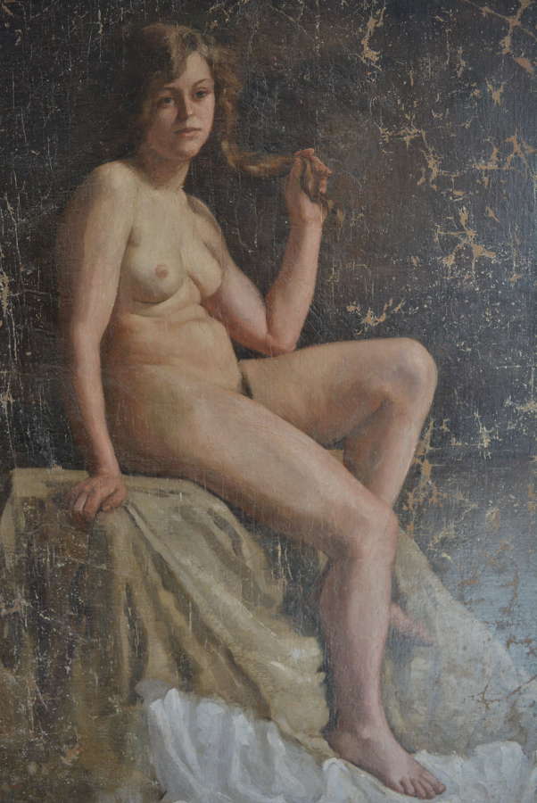 EARLY 20TH CENTURY FEMALE NUDE LIFE STUDY