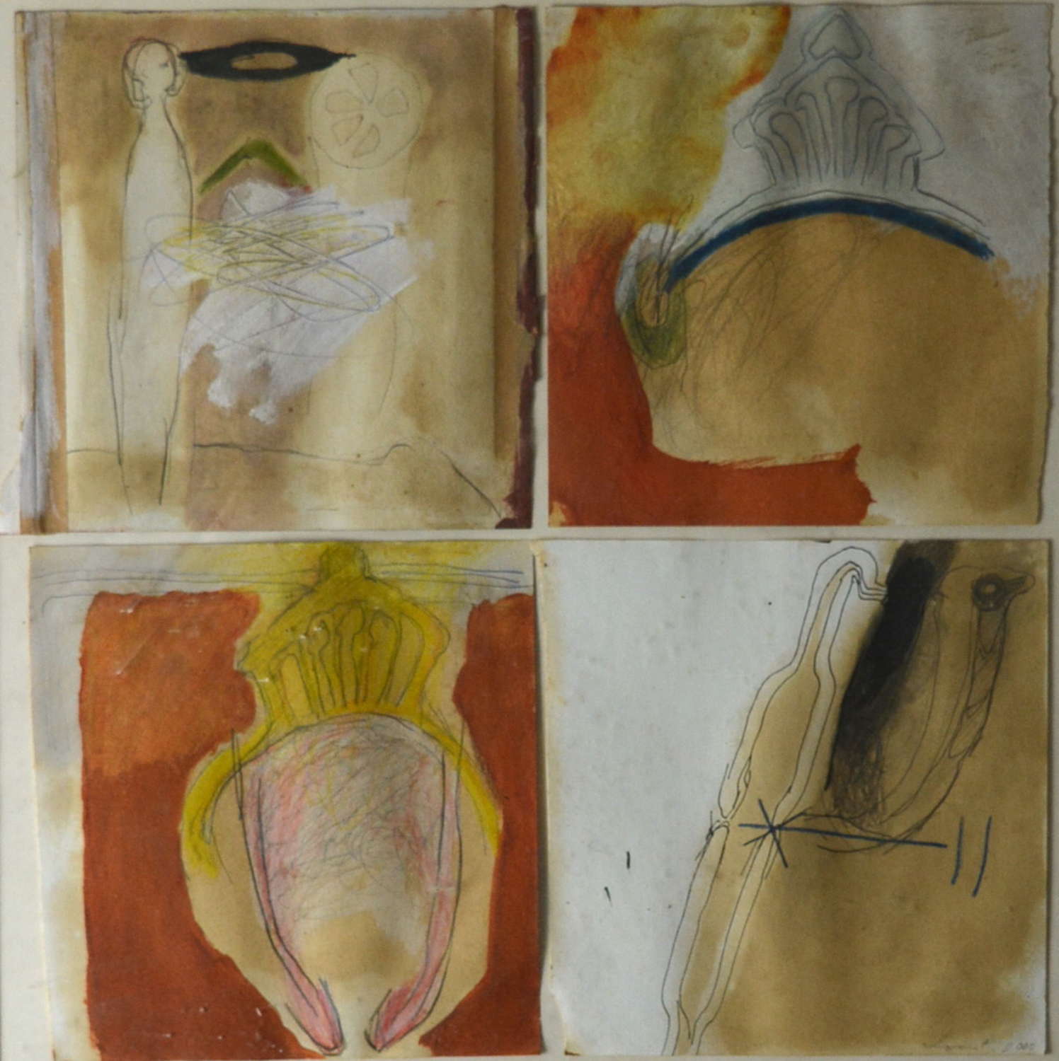 COMPOSITION OF ABSTRACT STUDIES BY KAREN LORENZ