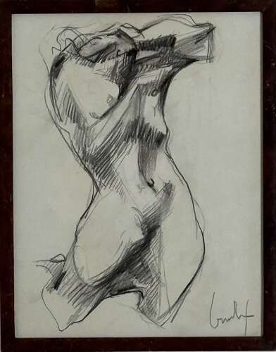 FRANCOIS BOUCHE ABSTRACT FIGURE STUDY