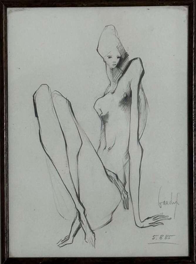 FRANCOIS BOUCHE FEMALE FIGURE STUDY