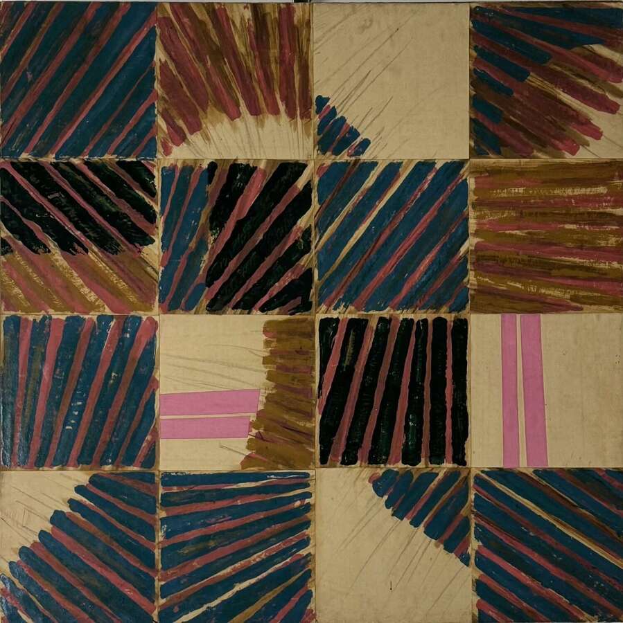 GIUSEPPE RUMI MIXED MEDIA ON CANVAS