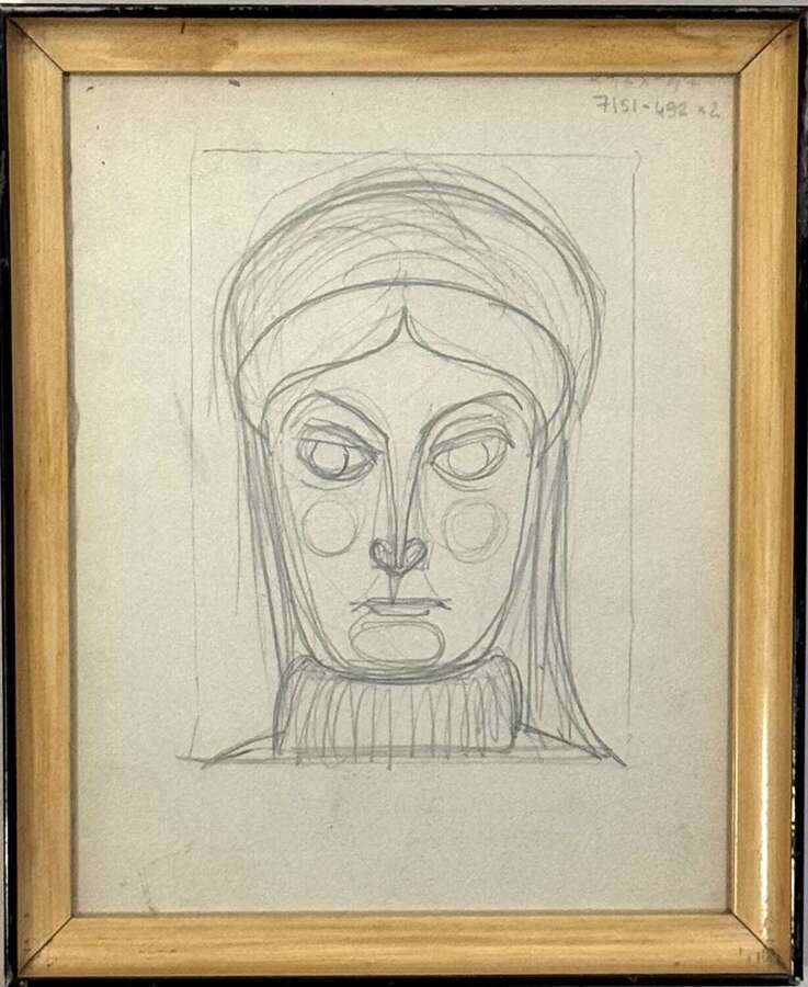 JEAN MARTIN 'WOMAN WITH A TURTLE NECK'